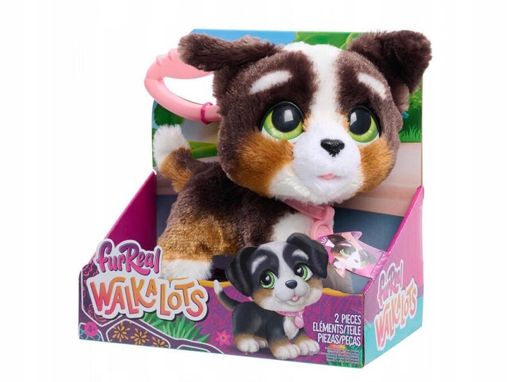 HASBRO FUR REAL WALKALOTS CHODZĄCY PIESEK NA SMYCZY DŹWIĘKI INTERAKTYWNY