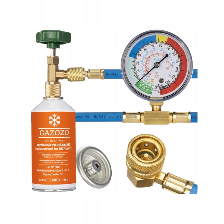Czynnik chłodniczy do nabijania klimatyzacji zamiennik R134a/R12 GAZOZO