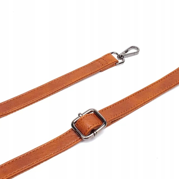 Torebka TORBA BRĄZOWA Pojemna Damska Eko Skóra na Zamek A4