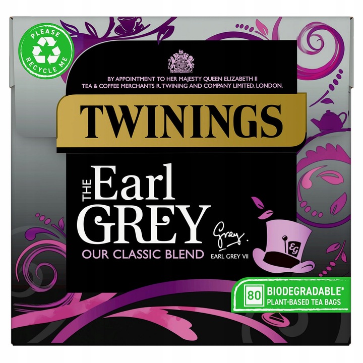 Twinings EARL GREY 80szt herbata angielska 200g