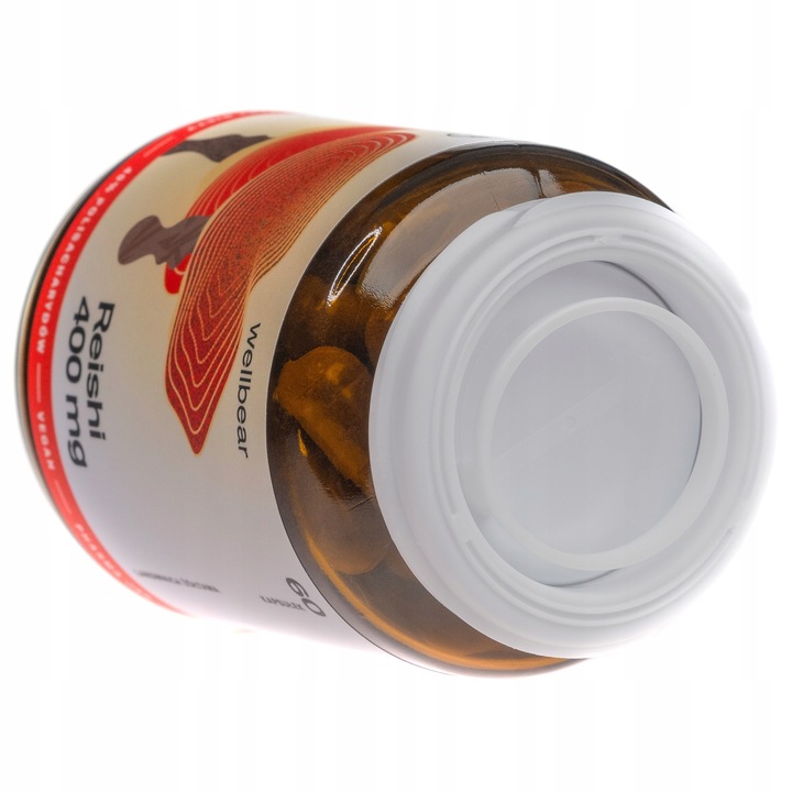 Grzyb Reishi Lakownica żółtawa 400 mg Odporność Krążenie Relaks Adaptogen