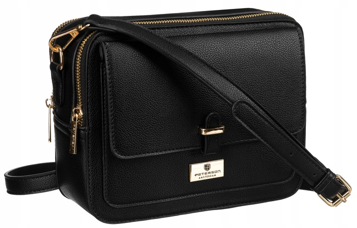 Listonoszka damska Peterson torebka na ramię z paskiem ze skóry eko modna