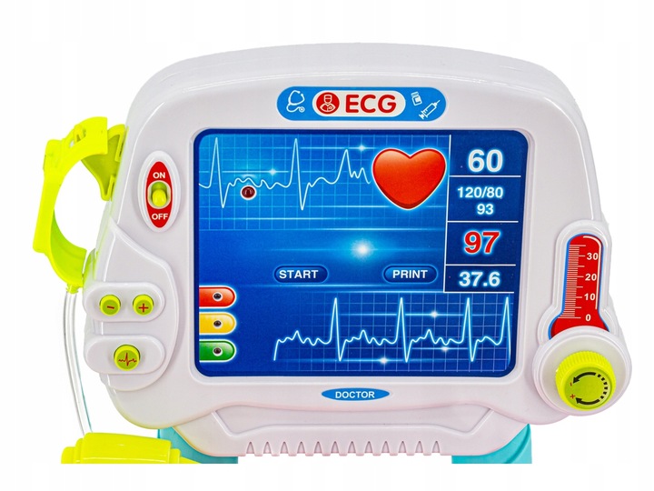 WÓZEK LEKARSKI Mały Doktor Z Akcesoriami Czerwony