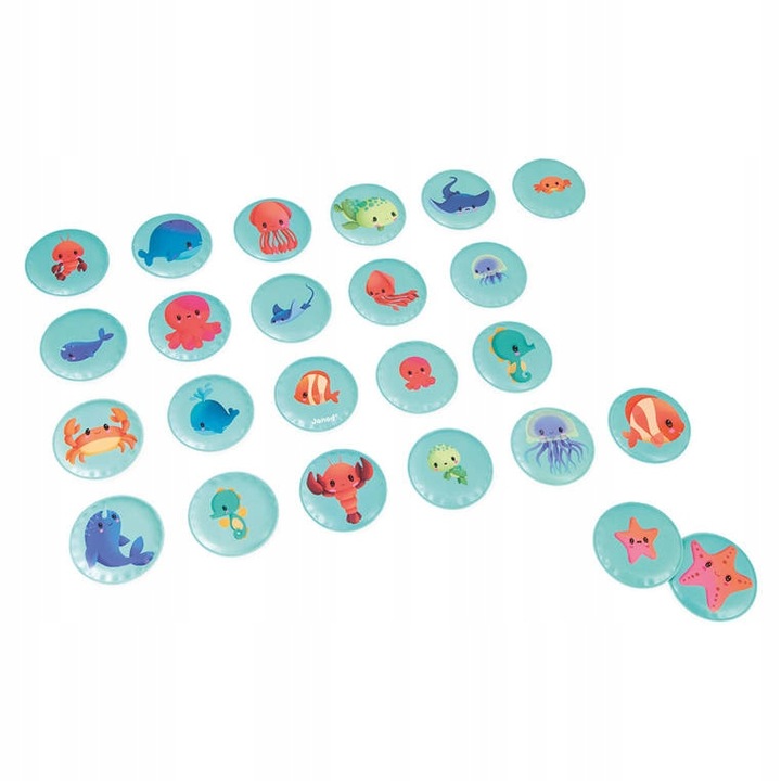 Gra memory do kąpieli Morskie dzieci 24 elementy 2+ JANOD