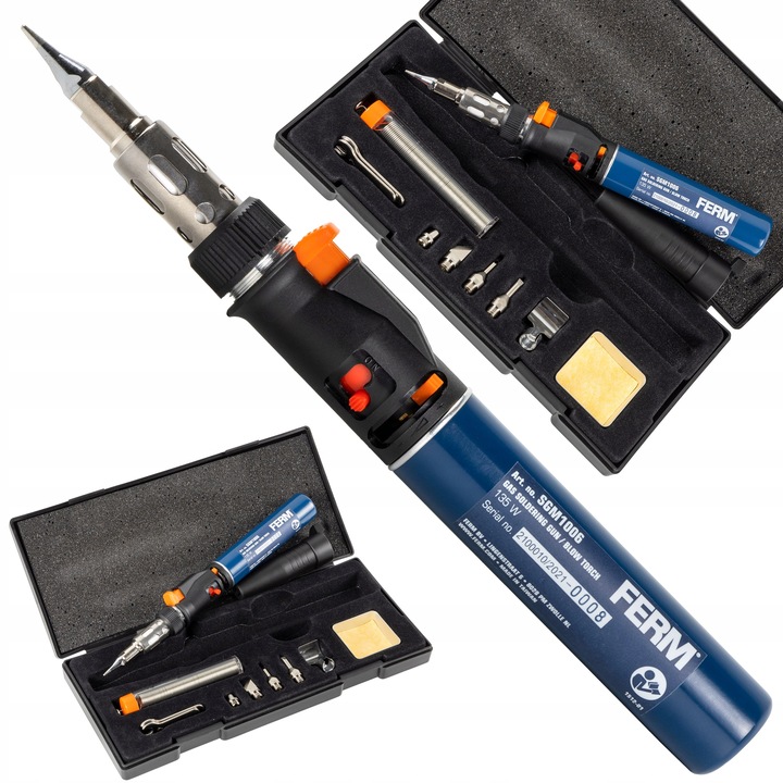 LUTOWNICA GAZOWA FERM PALNIK 135W + ZESTAW