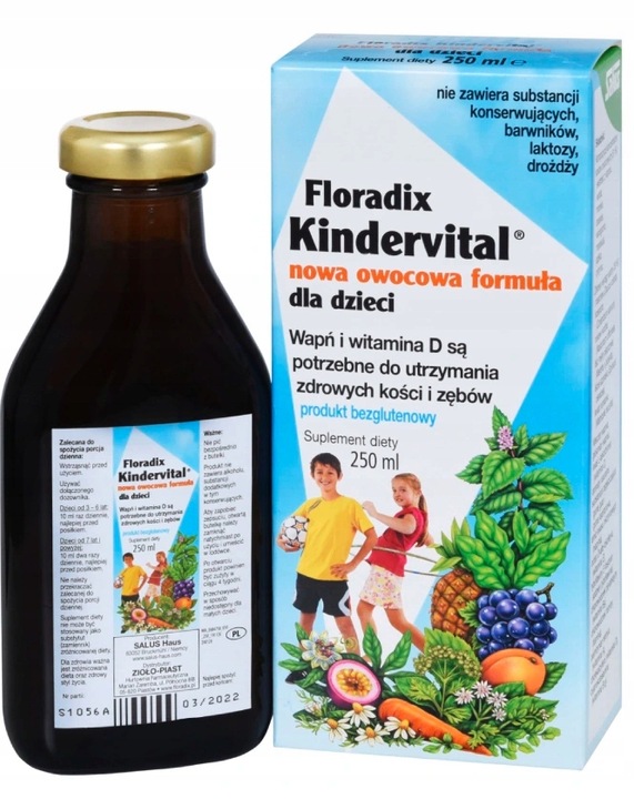 FLORADIX Kindervital witaminy dla dzieci 250 ml