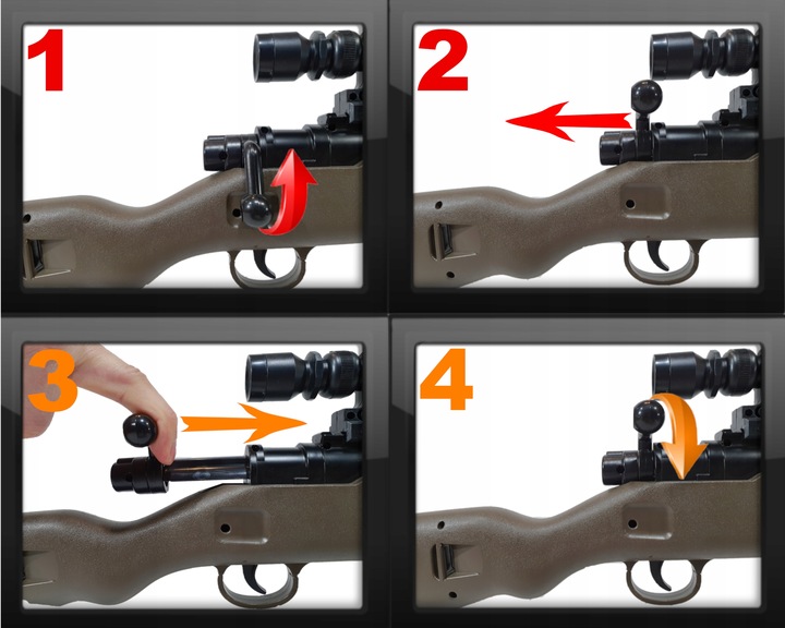 SZTUCER KARABIN MYŚLIWSKI NA KULKI SNAJPERKA ASG