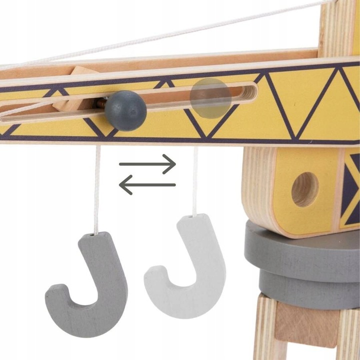 Drewniany Plac Budowy Z Dużym Ruchomym Dźwigiem i Pojazdami Żuraw Wieżowy