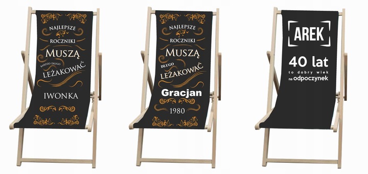 Leżak Leżaki z Nadrukiem Nadruk +Projekt REKLAMA