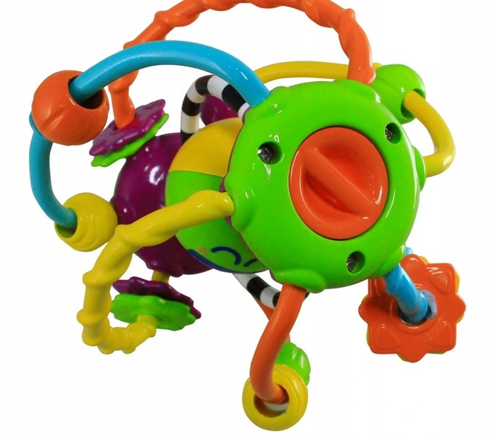 Dumel KULA SENSORYCZNA PRZESUWANE ELEMENTY grzechotka ruchome koraliki 6m+