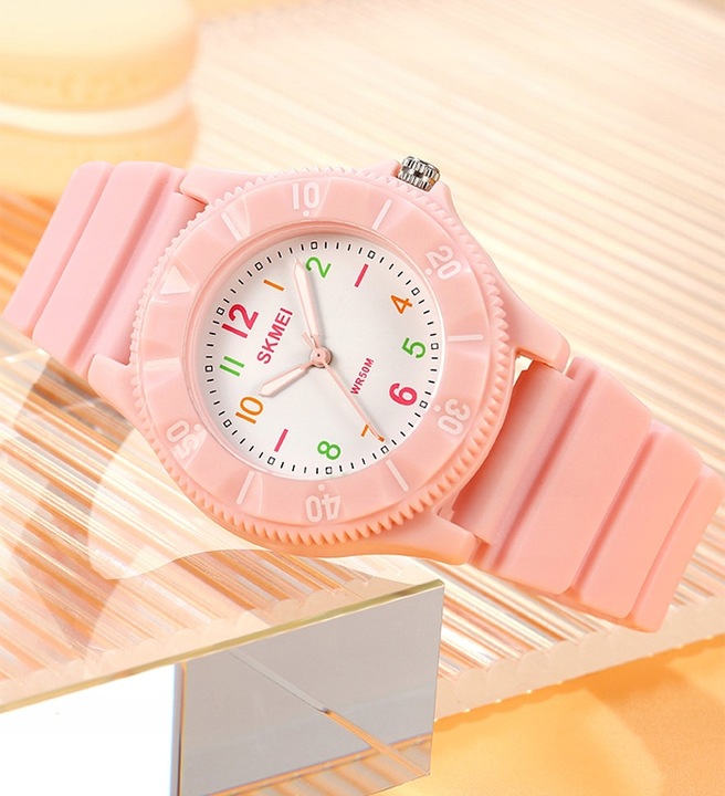 Zegarek dziecięcy SKMEI analogowy czytelna tarcza czarny