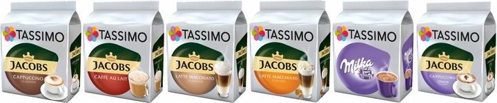 Kapsułki kawa Tassimo Jacobs mix smaków 56 sztuk