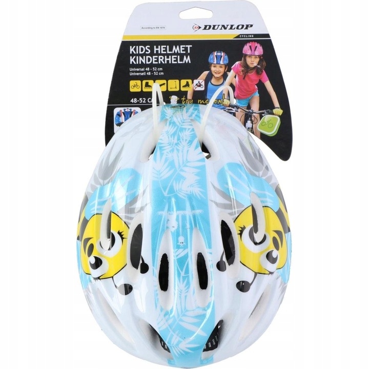 KASK ROWEROWY DZIECIĘCY REGULOWANY DUNLOP R. (48-52CM ) - BEE