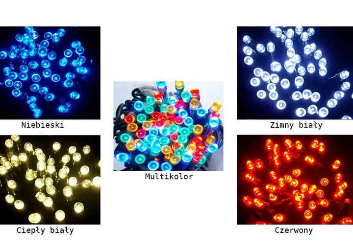 SOPLE ZEWNĘTRZNE 100 LED PROFESJONALNE GRUBE 4M