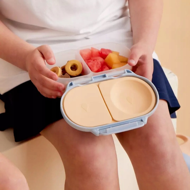 Snackbox Lunchbox MINI Szkolny pojemnik na przekąski Feeling Peachy b.box