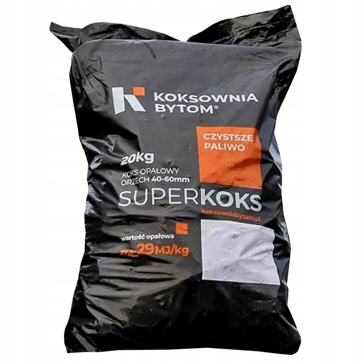 KOKS OPAŁOWY 20-40mm - KOKSOWNIA BYTOM - WĘGLOKOKS WĘGIEL OPAŁ - Worek 20kg