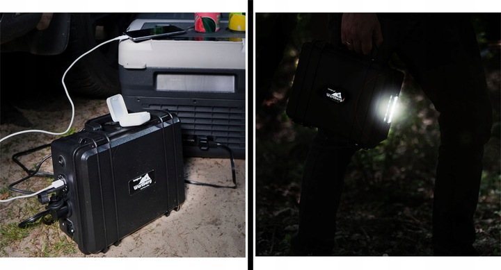 Akumulator do kompresorowych lodówek turystycznych bateria stacja zasilania