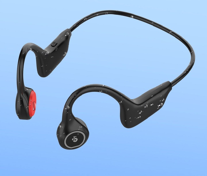 SŁUCHAWKI BEZPRZEWODOWE KOSTNE BIEGANIE SPORTOWE DO BIEGANIA BLUETOOTH