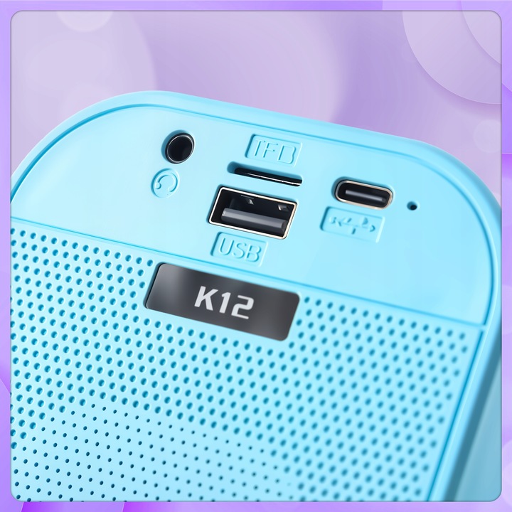 ZESTAW KARAOKE DLA DZIECI GŁOŚNIK BLUETOOTH USB LED MIKROFON 2SZT PREZENT