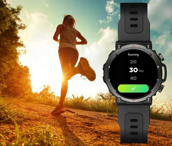 SMARTWATCH ZEGAREK MĘSKI POLSKIE MENU ROZMOWY SPORT PULS 2 PASKI AMOLED