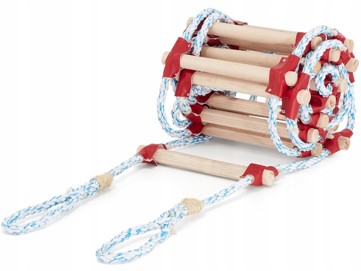 Drabina sznurowa linowa na dach ATESTOWANA 8m dekarska pleciona