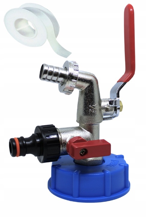 KRAN PODWÓJNY KOREK ZAWÓR DO MAUZERA 1/2 3/4 3/4