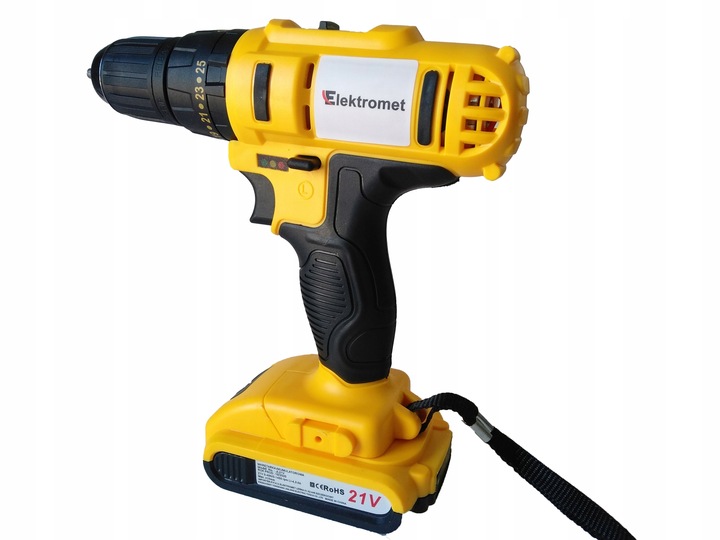 21V WIERTARKO WKRĘTARKA AKUMULATOROWA WALIZKA NASADKI BITY LED WALIZKA 2AKU
