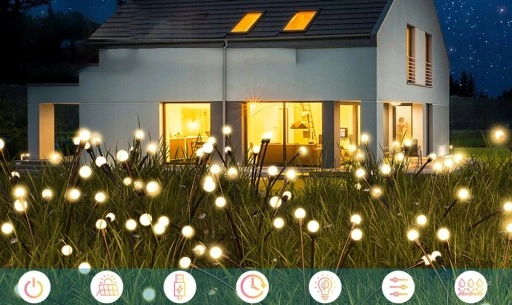 Lampki Ogrodowe Solarne Kulki Oświetlenie 4 Szt