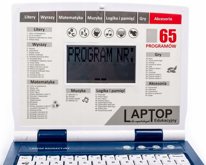 KOMPUTER LAPTOP 65 PROGRAMÓW 20189