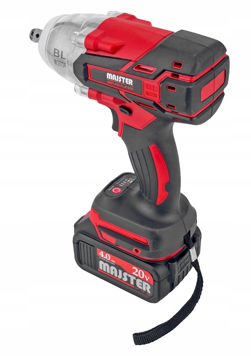 KLUCZ UDAROWY Akumulatorowy BEZSZCZOTKOWY do KÓŁ 20V 1/2' 2xAKU 4AH WALIZKA