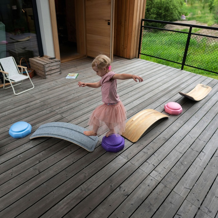 Switch Deska do balansowania z filcem dla dzieci 85cm bujak bezpieczna