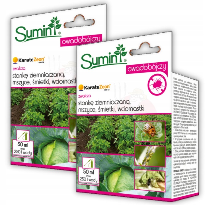 Środek Owadobójczy SKUTECZNY Szybki Trwały Sumin Karate Zeon 50 ml x2