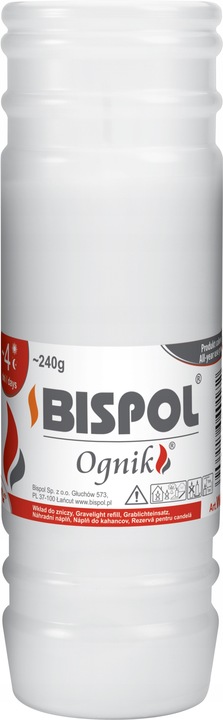 Wkład parafinowy do zniczy Bispol WP4 24 szt. 96 h