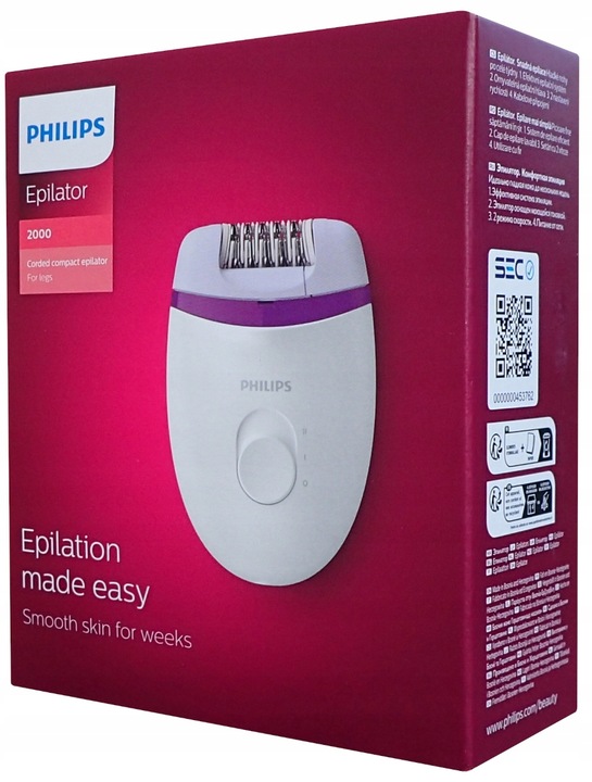 Depilator do Nóg Przewodowy Satinelle Philips BRE225/00 - 2 Prędkości