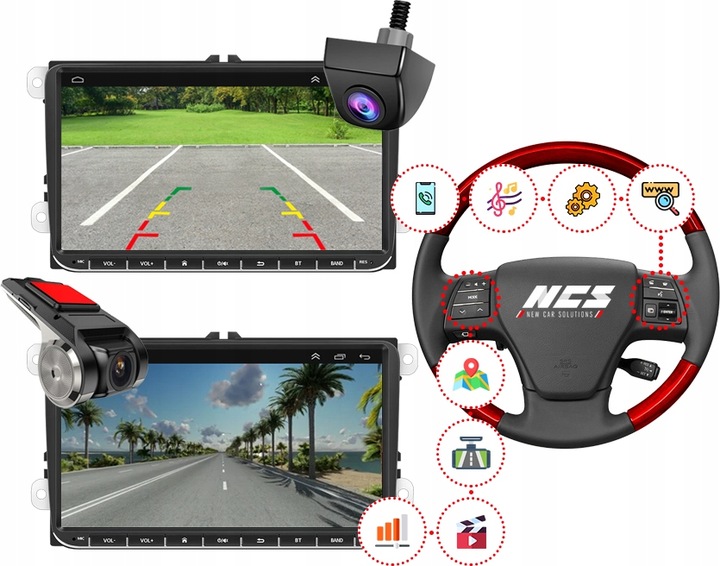 RADIO NAWIGACJA ANDROID VW PASSAT B6 B7 GOLF 5 6 TIGUAN TOURAN CADDY T5 T6