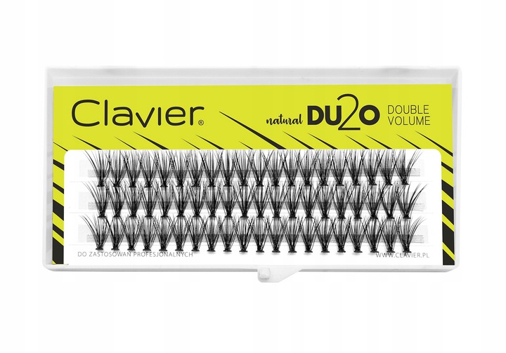 Clavier Du2o Double Volume Kępki rzęs 12mm