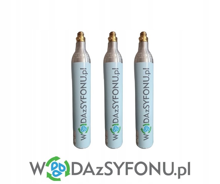 NAPEŁNIENIE NABICIE 3X BUTLI NABÓJ CO2 SODA