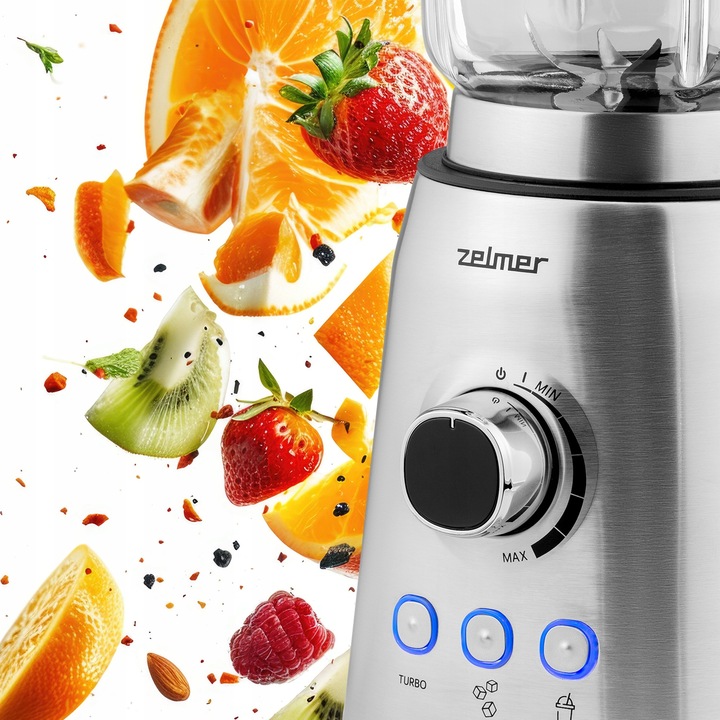 BLENDER KIELICHOWY ZELMER DO KOKTAJLI KRUSZY LÓD MIKSUJE SZKLANY 1200W