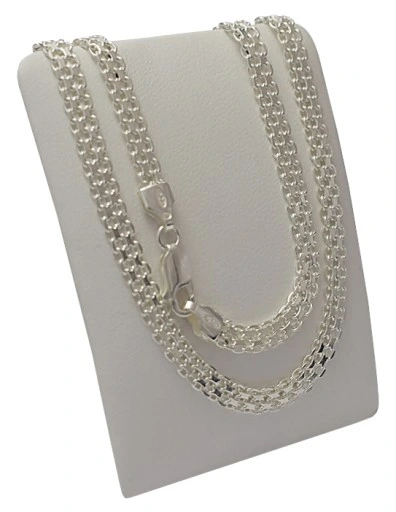 Naszyjnik Srebrny Bismark Diamentowany 4,60 mm pr 925 Grawer Gratis