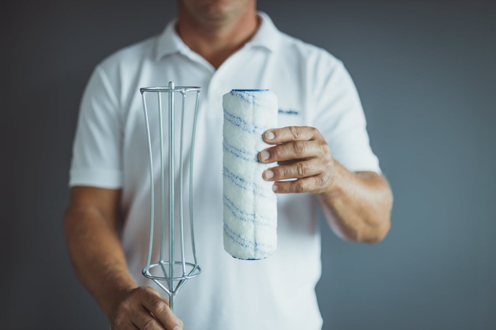 KUBALA Przyrząd do mycia czyszczenia wałków, pasuje do wałek do gładzi