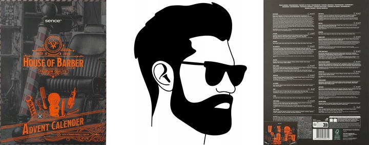 Sence Collection House Of Barber kalendarz adwentowy z kosmetykami men