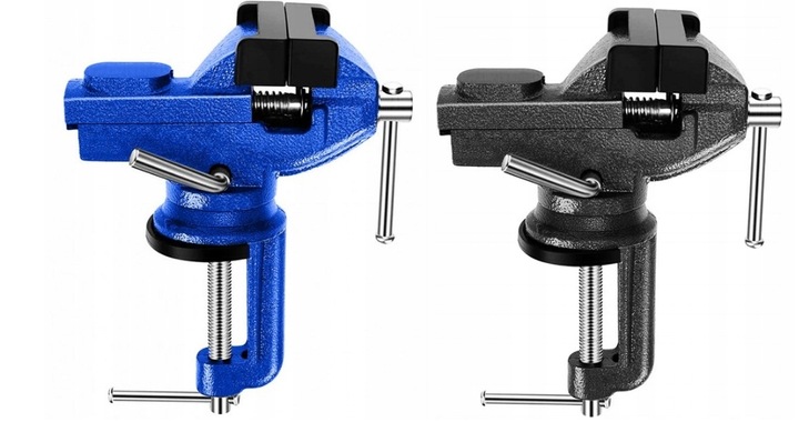 IMADŁO ŚLUSARSKIE OBROTOWE 360 Z KOWADŁEM ŻELIWNE STOŁOWE SOLIDNE 50MM