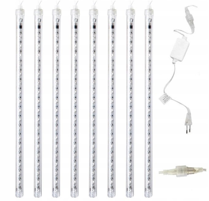 SOPLE METEORY MULTIKOLOR LED LAMPKI PADAJĄCY ŚNIEG 30cm Kolorowy