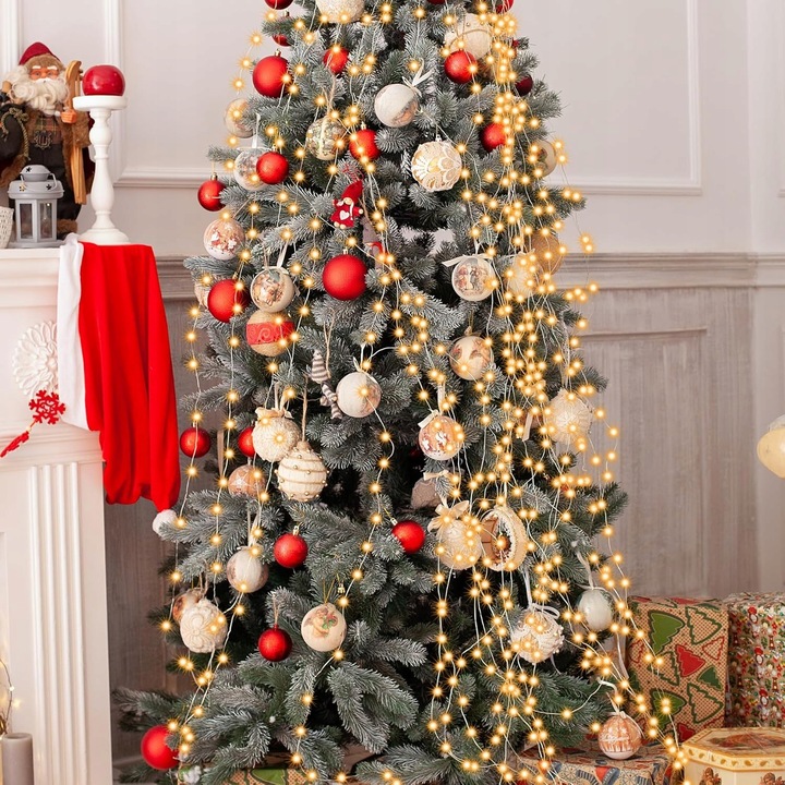 ŚWIATEŁKA CHOINKOWE Z WBUDOWANĄ PAMIĘCIĄ 8 TRYBÓW LEDOWYCH