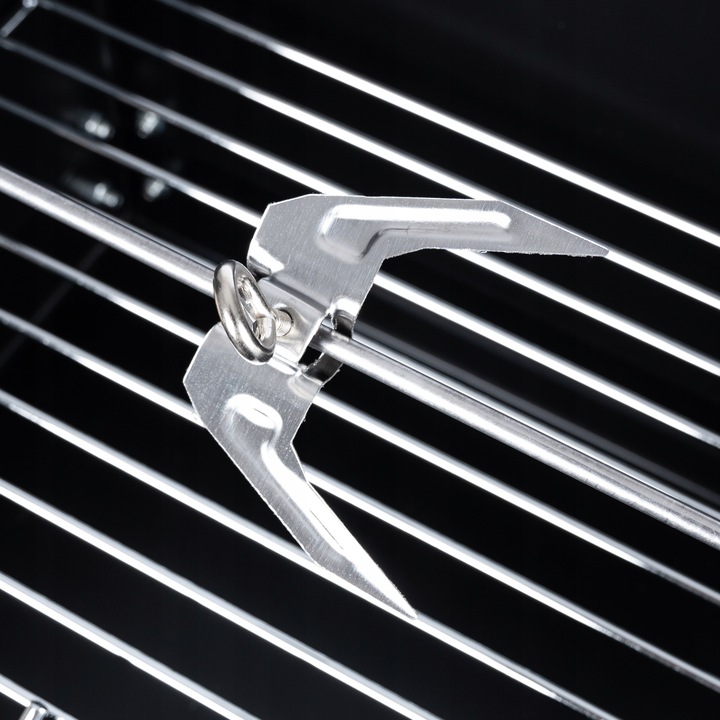 GRILL ogrodowy Węglowy na kołach DUŻY Rożen PÓŁKI Gril Regulacja Rusztu