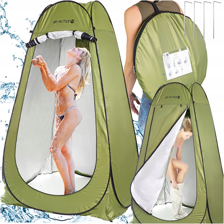 NAMIOT PRZEBIERALNIA PRYSZNIC WC TOALETA PRZENOŚNA PLAŻOWY KEMPINGOWY DUŻY