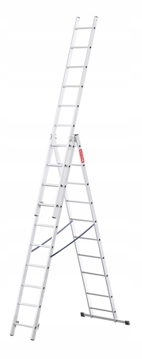 Drabina aluminiowa 3x10 stopni wielofunkcyjna produkt POLSKI hak GRATIS