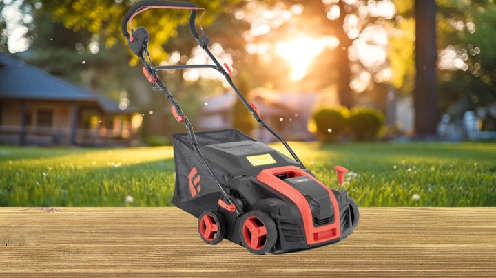 MOCNY AERATOR WERTYKULATOR ELEKTRYCZNY KOSZ 55L 3w1 40cm AREATOR FAWORYT