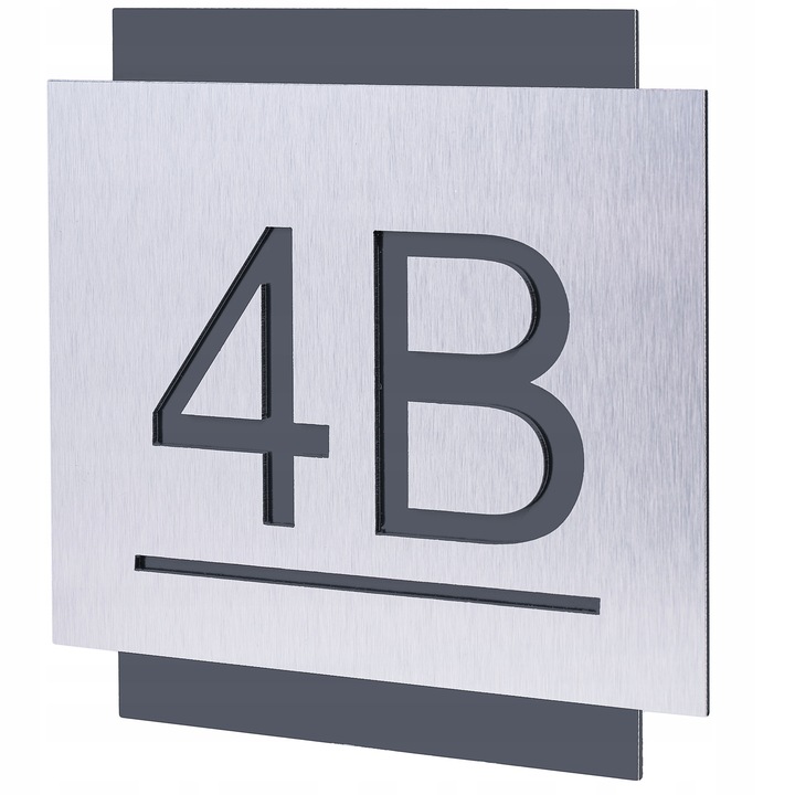 TABLICZKA ADRESOWA Z NUMEREM DOMU | NUMER NA DOM ALUMINIUM ULICA| 25x25cm