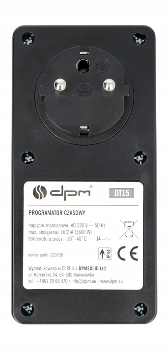 Programator czasowy analogowy z czujnikiem